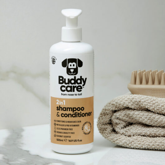 Buddycare 2in1 Shampoo & Conditioner for Dogs- Coconut - 500ml 16.9 fl oz