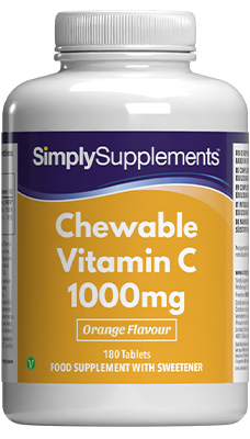 Chewable Vit C 1000mg Orange Flavour (180 Tablets)