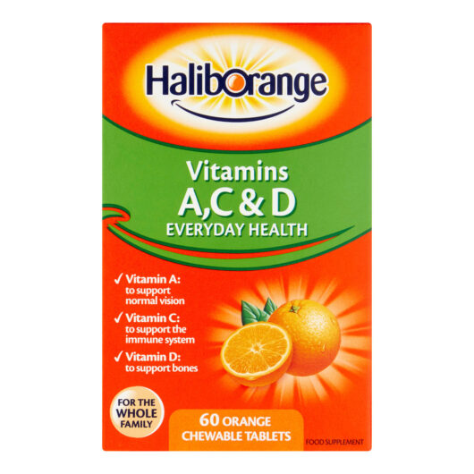 Haliborange A,C & D Vitamins 60 Chewable Tablets