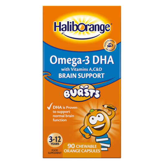 Haliborange Omega 3 DHA Brain Support Burst Orange 90 Capsules