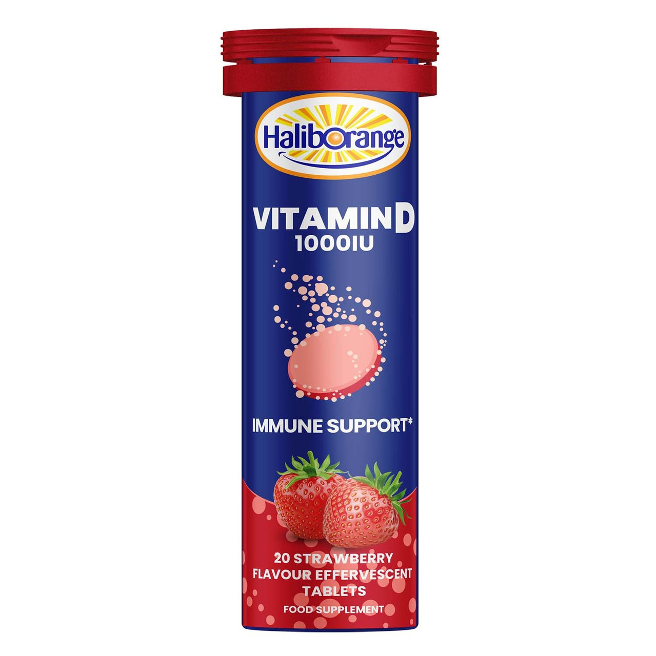 Haliborange Vitamin D 1000iu Strawberry Effervescent 20 Tablets