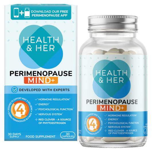 Health & Her Perimenopause Mind+ Multi Nutrient Support Supplement 30 Capsules