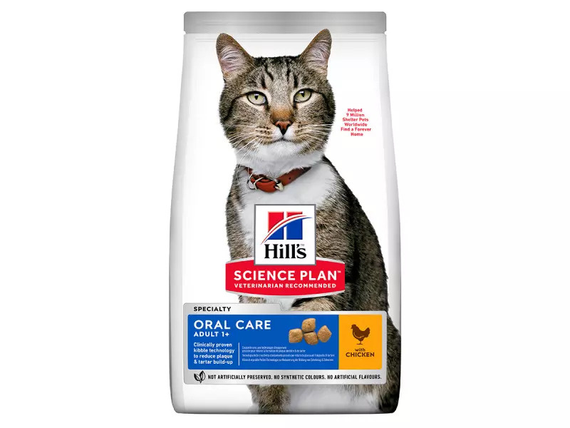 Hill's SPlan Oral Adt Dry Cat Food Ckn 7kg
