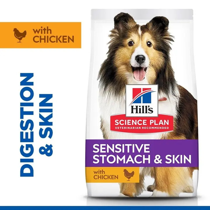 Hill's SPlan Sens Stom&SkinMedAdt Ckn14kg