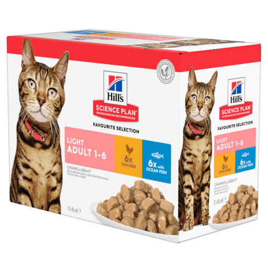 Hills Science Plan Adult Light Wet Cat Food Multipack 85g