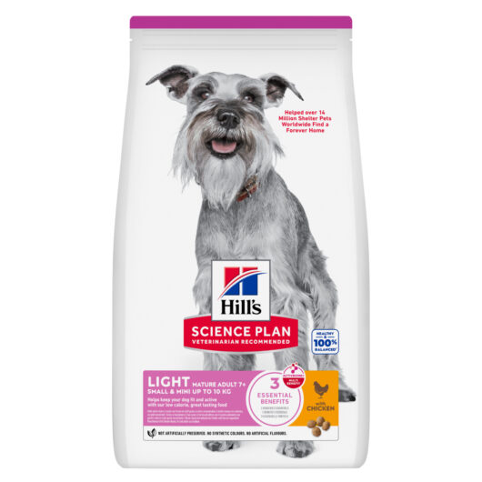 Hills Science Plan Light Small & Mini Mature Adult Dog Food 2.5kg