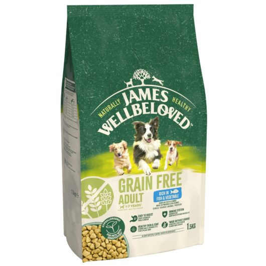 James Wellbeloved Dry Dog Grain Free Adult Fish & Veg 1.5kg
