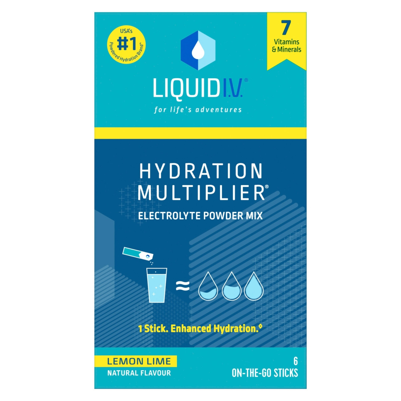 LIQUID I.V Hydration Lemon & Lime 6x16g