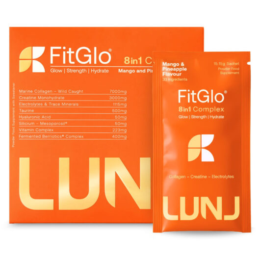 LUNJ FitGlo 8 in 1 Daily Complex - Mango & Pineapple Flavour - 14 Sachets