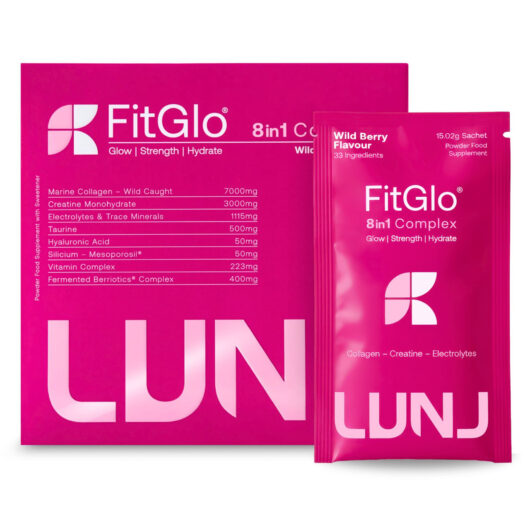 LUNJ FitGlo 8 in 1 Daily Complex - Wild Berry Flavour - 14 Sachets