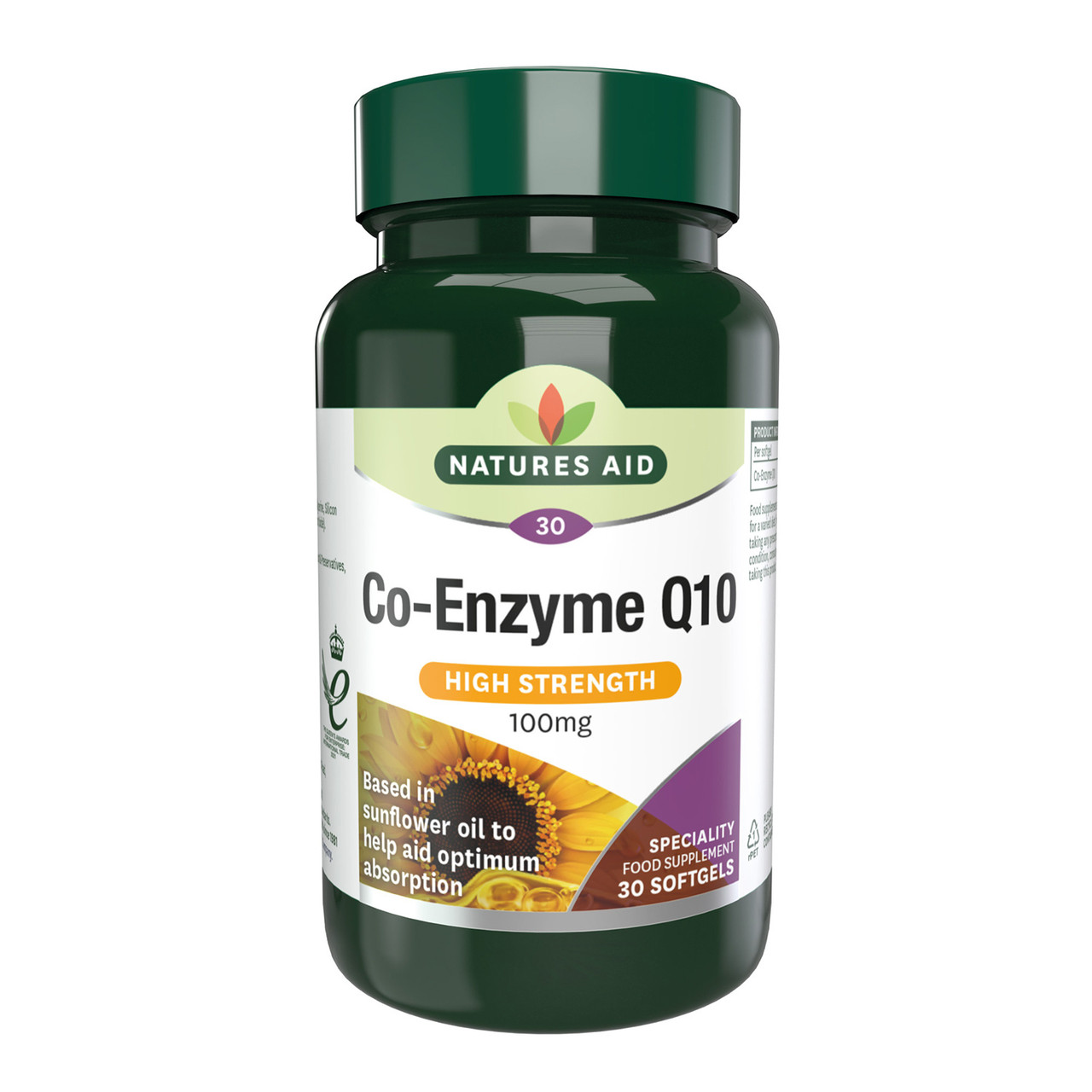 Natures Aid Co-Enzyme Q10 100mg 30 Sofgels