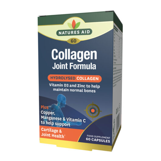 Natures Aid Collagen Joint Formula with Vitamin D3 & Zinc, plus Copper, Manganese & Vitamin C 60 VCaps