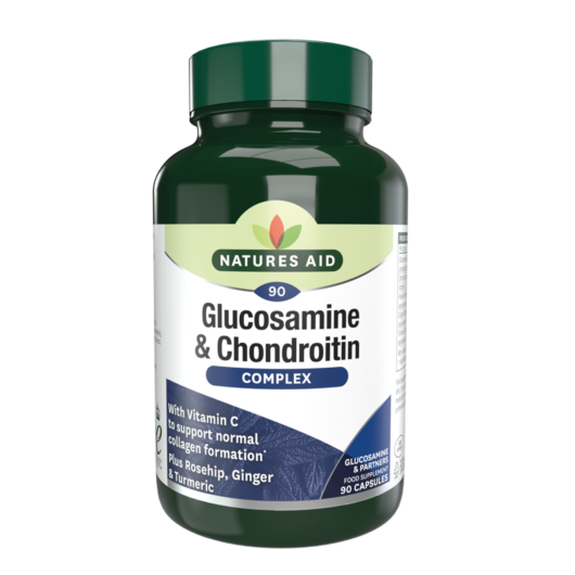 Natures Aid Glucosamine Sulphate 500mg and Chondroitin 400mg 90 Capsules