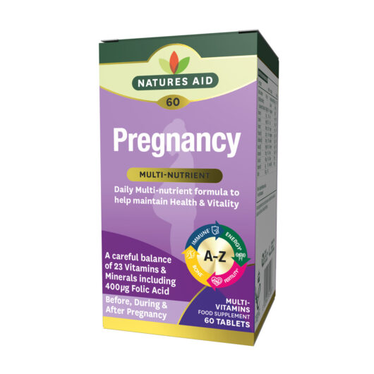Natures Aid Pregnancy Multi-Vitamins & Minerals (Before, During & After) 60 Tablets
