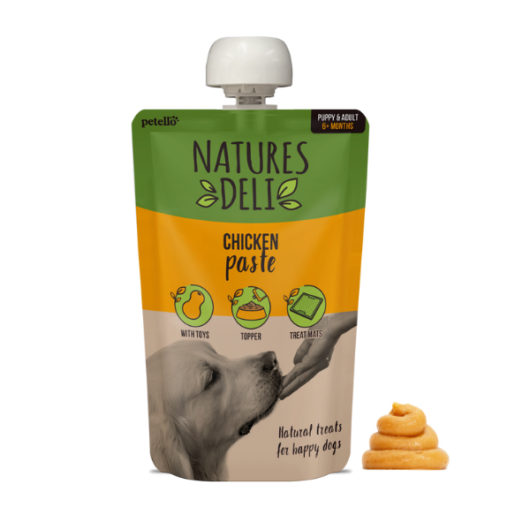 Natures Deli Chicken Paste Pouch for Dogs 100g