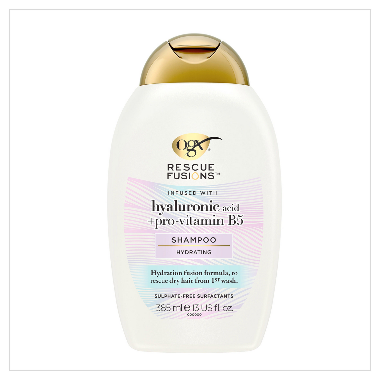OGX Rescue Fusions Hyaluronic Acid + Pro-Vitamin B5 Shampoo 385ml