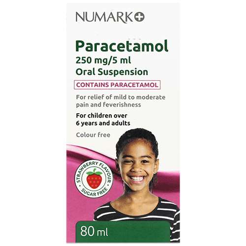 Paracetamol 6+ Oral Suspension 250mg/5ml - 80ml