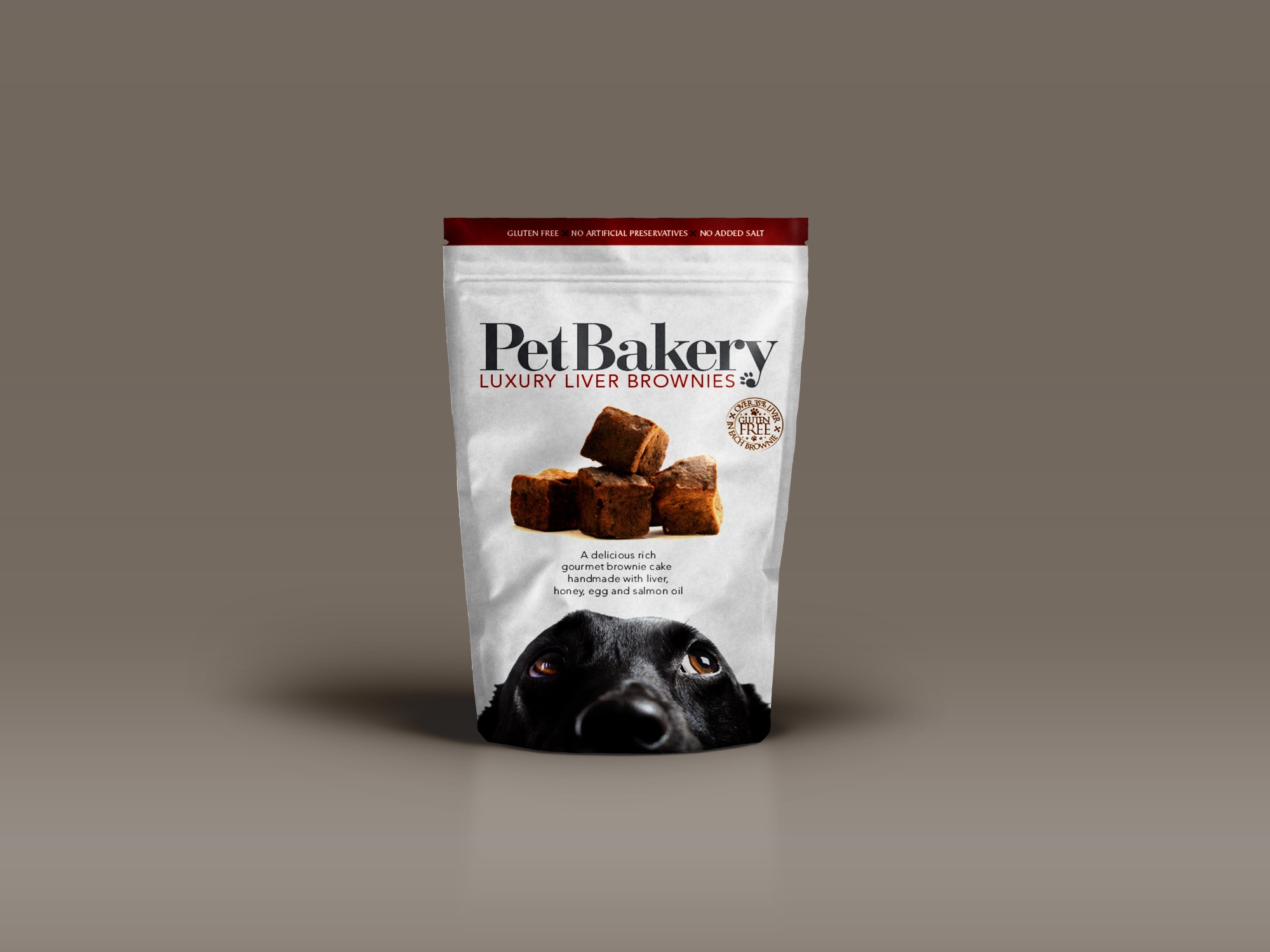 Pet Bakery Luxury Liver Brownie Dog Treats 190g