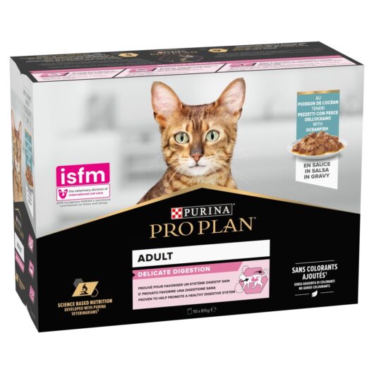Pro Plan Adult with Oceanfish in Gravy 10 x 85g 850g