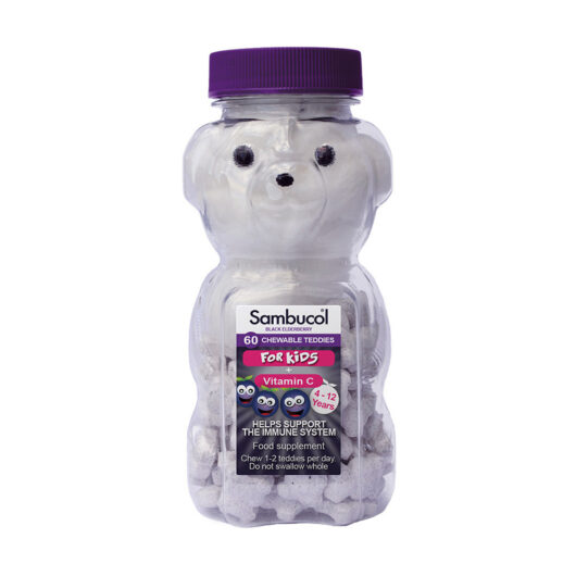 Sambucol Black Elderberry Chewable Teddies for Kids 60 Pack