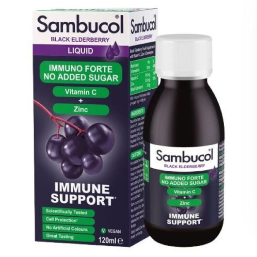 Sambucol Immuno Forte No Added Sugar Liquid 120ml