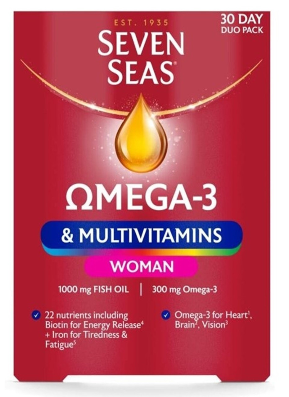 Seven Seas Omega 3 & Multivitamins Woman 30 Capsules + 30 Tablets