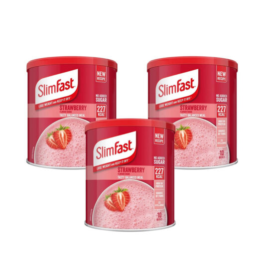 SlimFast Powder Strawberry 15 Day Bundle 3 x 365g