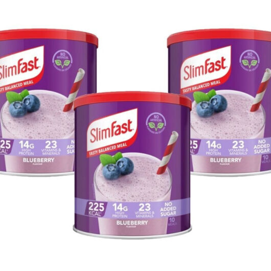 Slimfast Powder Blueberry 15 Day Bundle 3x 365g
