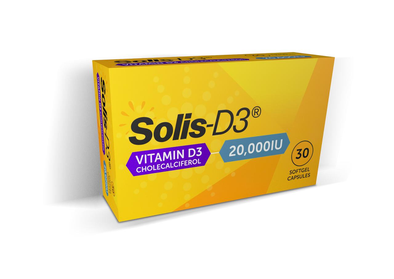 Solis-D3 20,000iu 30 Softgel Capsules