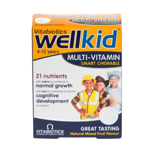 Vitabiotics Wellkid Smart Multi-Vitamins 30 Chewable Tablets