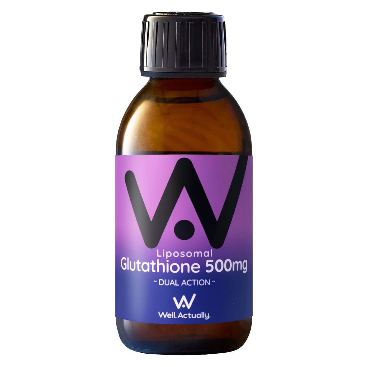 Well. Actually. Liposomal Glutathione 500mg, Blueberry Flavour, 150ml