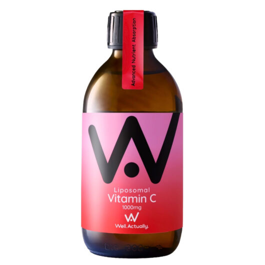 Well. Actually. Liposomal Vitamin C 1000mg , Strawberry & Lychee Flavour, 250ml
