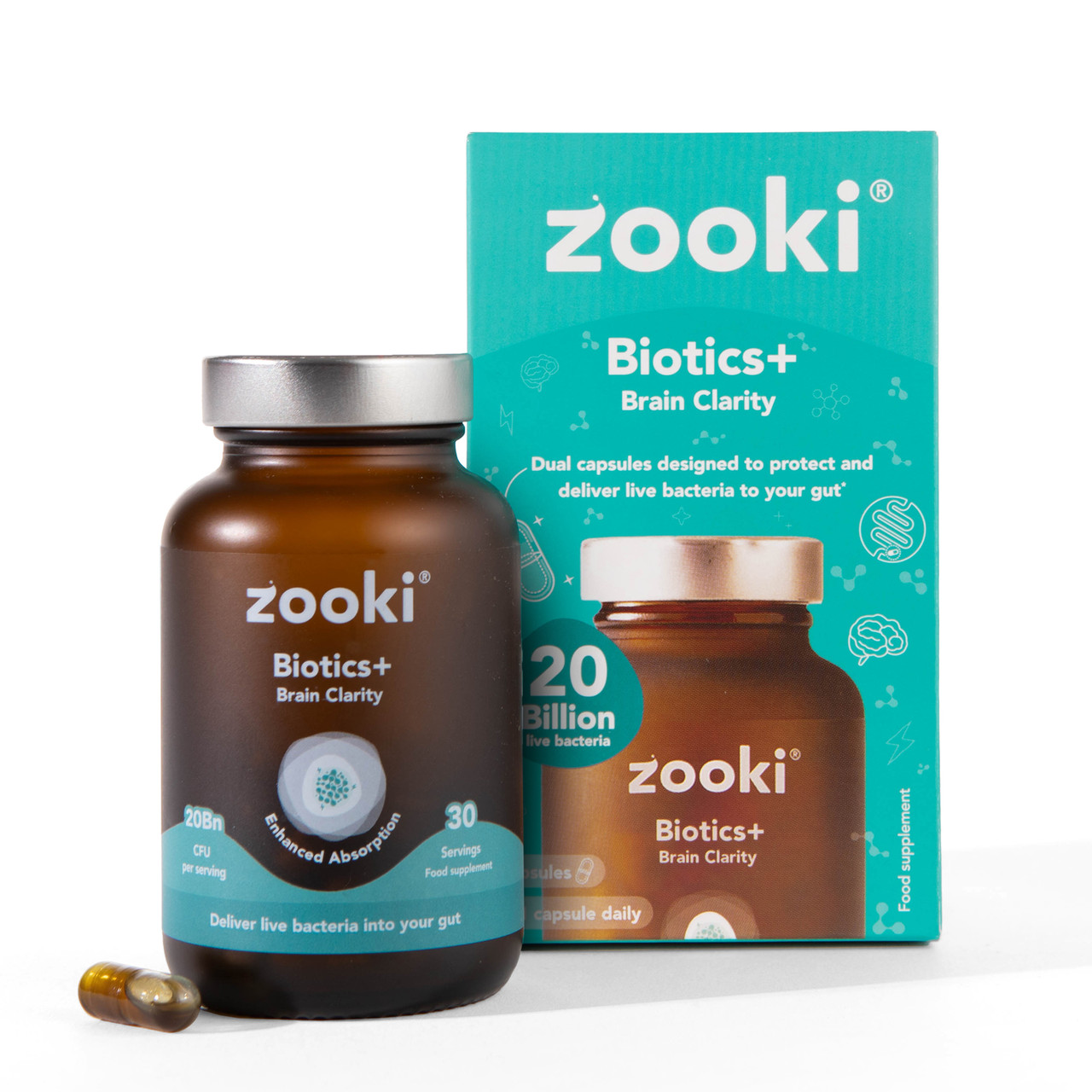 Zooki Biotics+ Brain Clarity 30 Capsules