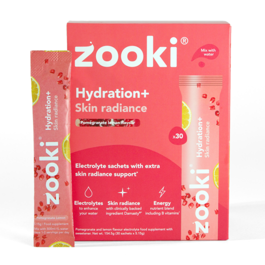 Zooki Hydration+ Skin Radiance Pomegranate Flavour 5.1g 30 Sachets