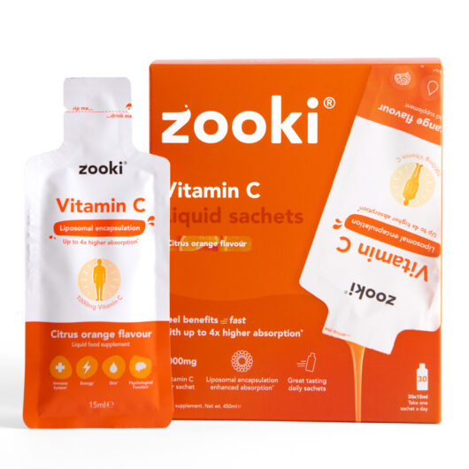 Zooki Liposomal Vitamin C 1,000mg Citrus Orange Flavour 15ml 30 Sachets