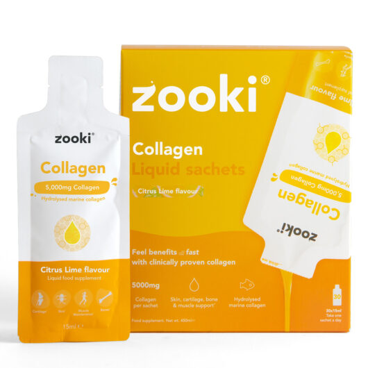 Zooki Marine Collagen 5,000mg Citrus Lime Flavour 15ml 30 Sachets