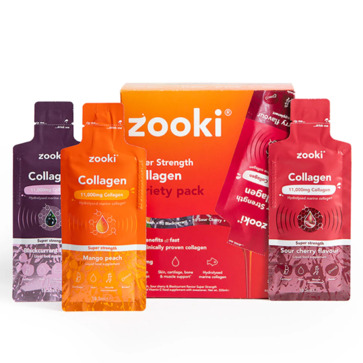 Zooki Super Strength Marine Collagen 11,000mg Variety Pack 15ml 30 Sachets