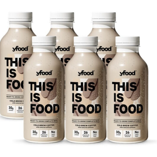 yfood Ready to Drink Complete Meal Cold Brew Coffee 500ml x 6