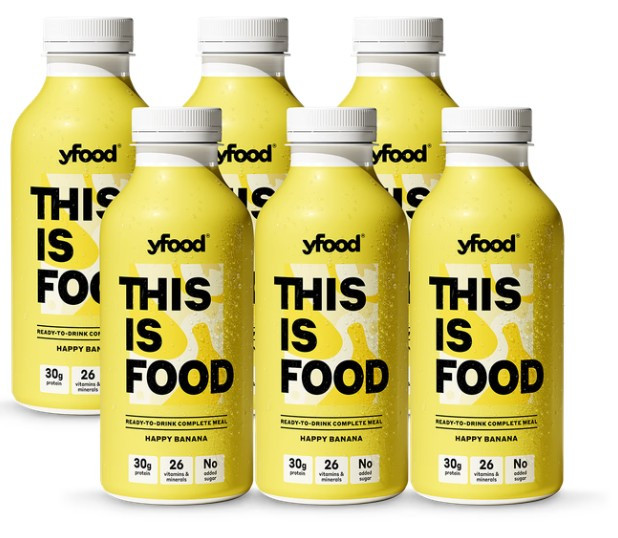 yfood Ready to Drink Complete Meal Happy Banana 500ml x 6