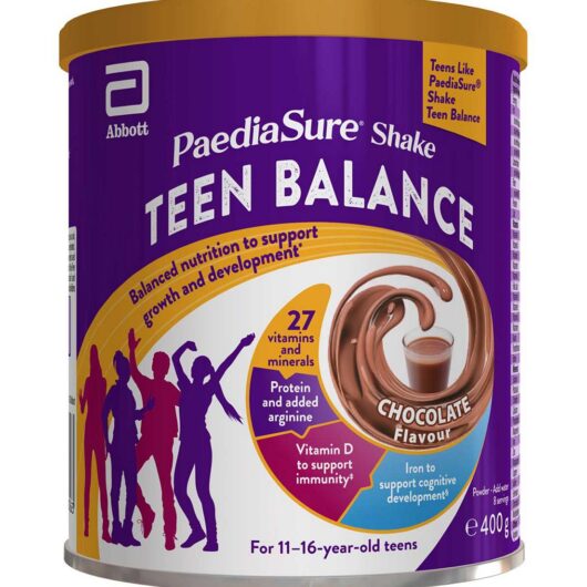 Abbot Nutrition Paediasure Shake Teen Balance Protein Powder Chocolate 400g