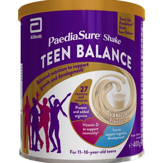 Abbot Nutrition Paediasure Shake Teen Balance Protein Powder Vanilla 400g
