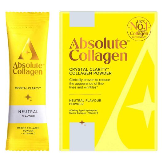 Absolute Collagen Crystal Clarity™️ Marine Collagen Powder Supplement, 10X8G Sachets