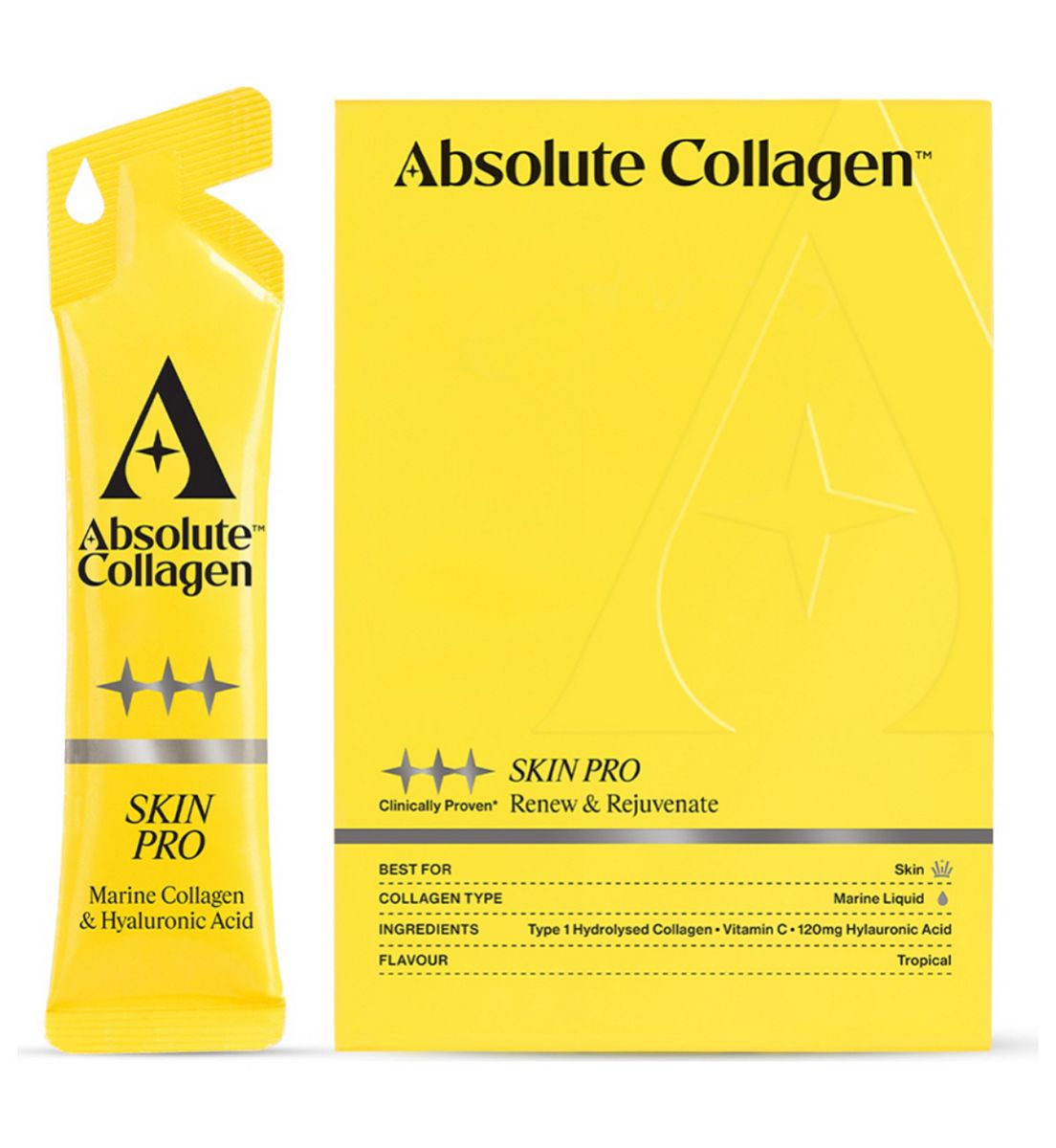 Absolute Collagen Liquid Supplement Skin Pro 10X11.7Ml Sachets