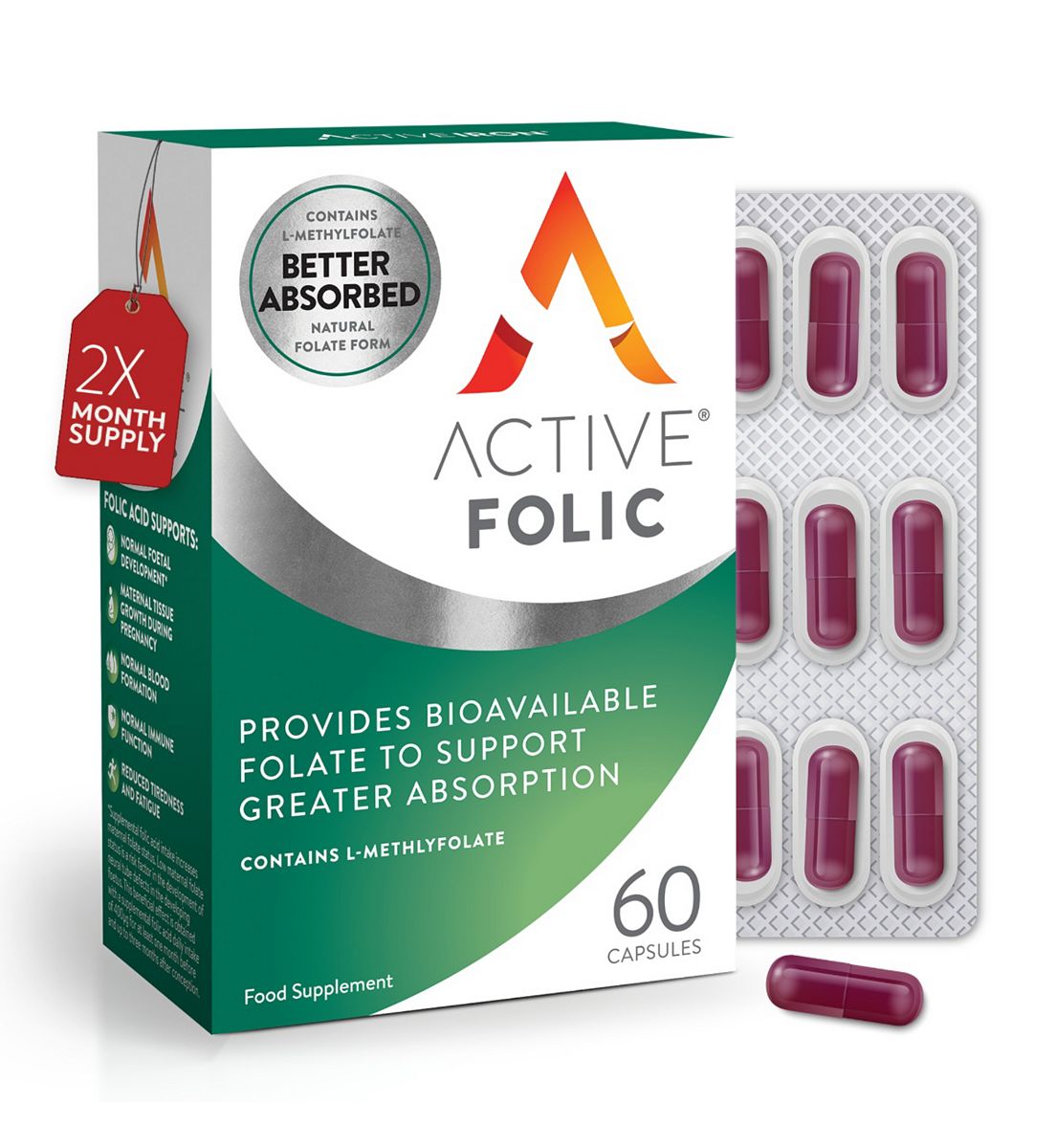 Active Folic Daily Capsules 60S