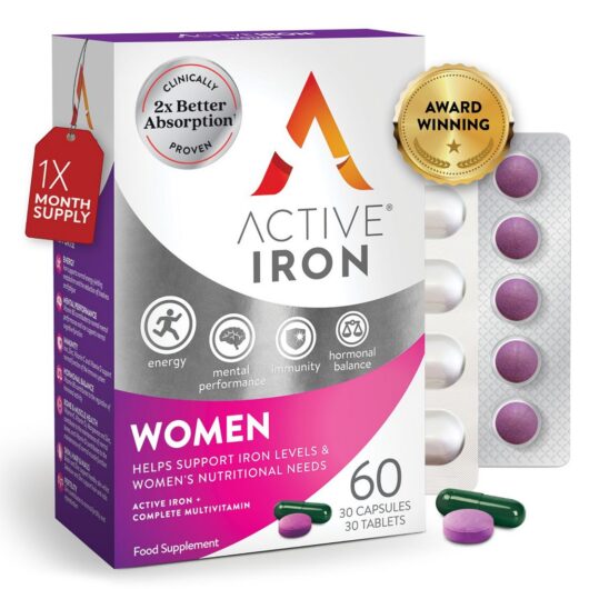 Active Iron For Women - 30 Daily Capsules & Tablets
