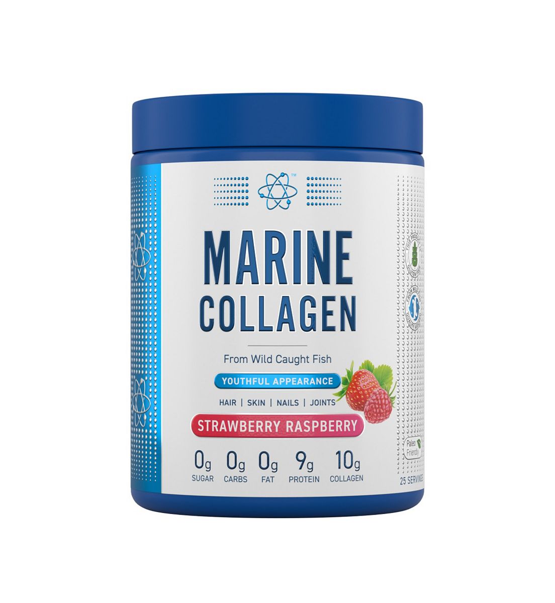 Applied Nutrition Marine Collagen Powder Strawberry Raspberry 300g