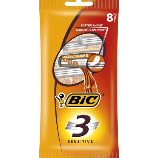 BIC 3 Sensitive Razors 8 Pack