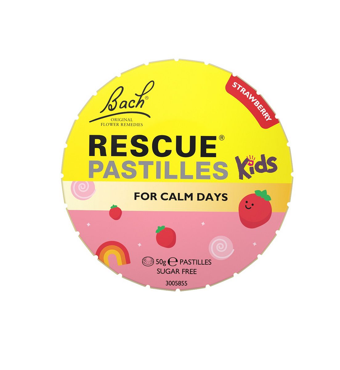 Bach Rescue Remedy Kids Calm Days Pastilles Strawberry - 50g