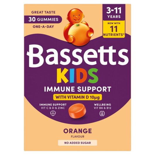 Bassetts Kids Immune Support 3-11 Orange 30 Gummies