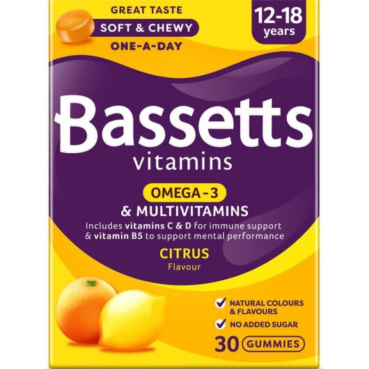 Bassetts Multivitamins Citrus Flavour Soft & Chewies 12-18 Years - 30.